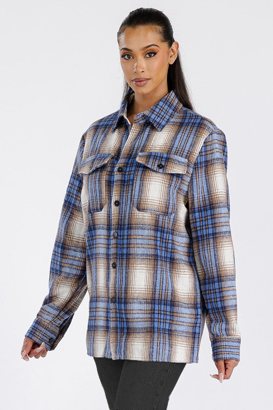 Boyfriend Brushed Flannel Shacket