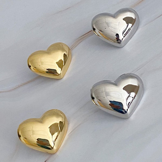 Polish My Heart Stud Earrings