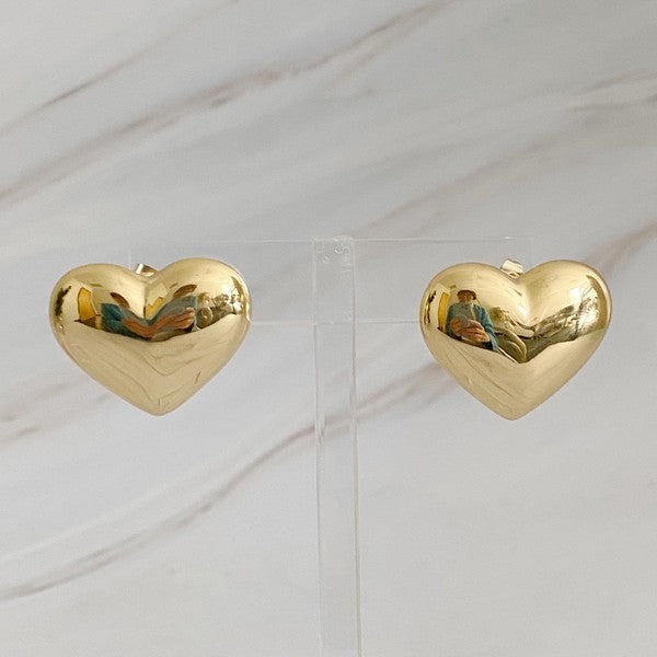 Polish My Heart Stud Earrings