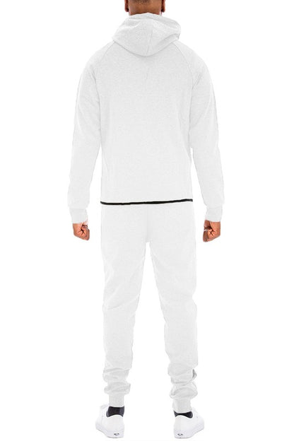 Mens Full Zip Sweat Pant Sweat Set