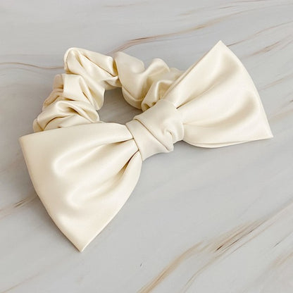 Satin Bow Tie Hair Scrunch