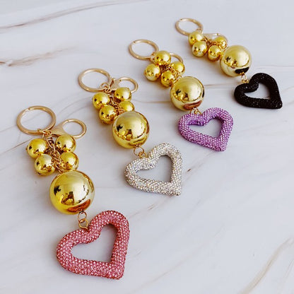 It Girl Glam Heart Bauble Key Chain