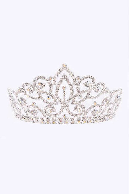 Large Statement Rhinestone Tiara