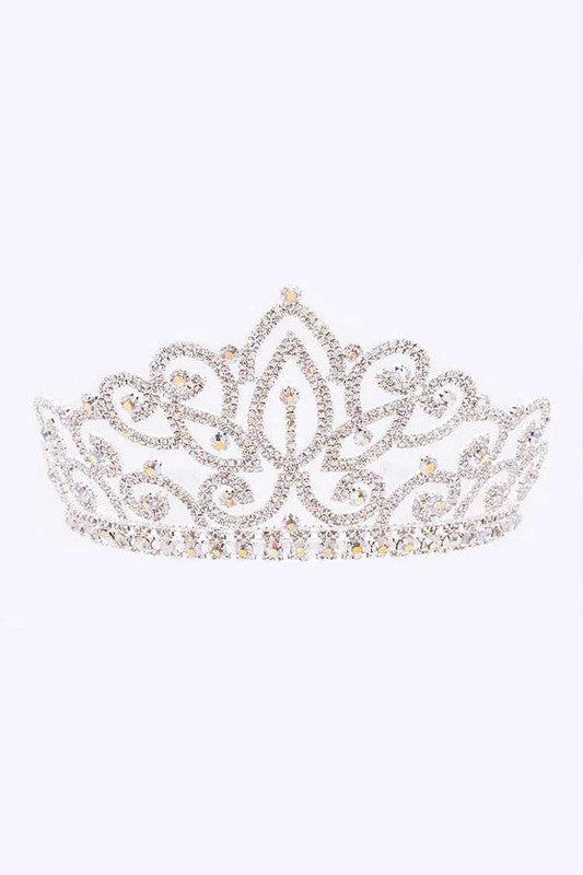 Large Statement Rhinestone Tiara