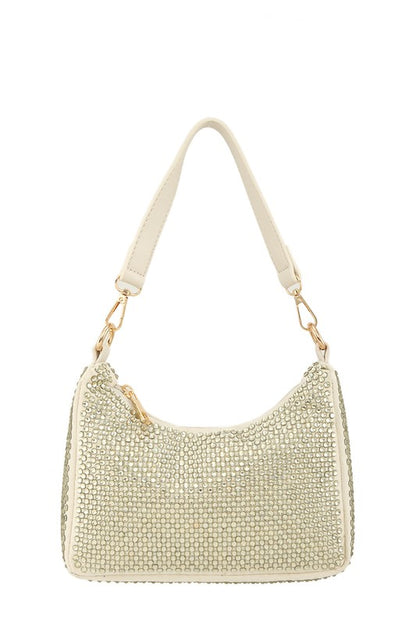 Full Crystal U Shape Crossbody Bag