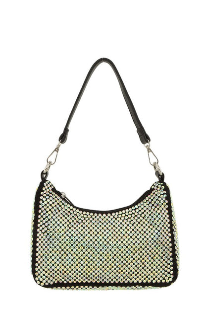 Full Crystal U Shape Crossbody Bag