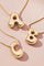 Water Drop Bubble Letter Initial Letter Necklace