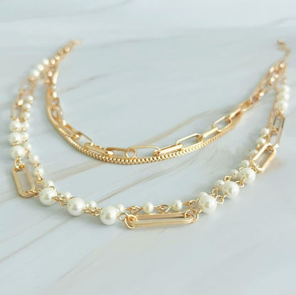 Fourfect, Layered Clip Chain Necklace