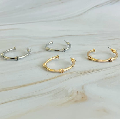 Golden Elegance Hoop Earrings