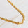 Double Links Linked Chain Necklace