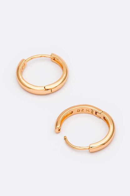 18MM Shiny Stainless Steel Hoops