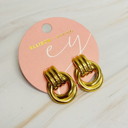 Golden Knocker Earrings