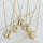 Crystal Bubble Initial Necklace