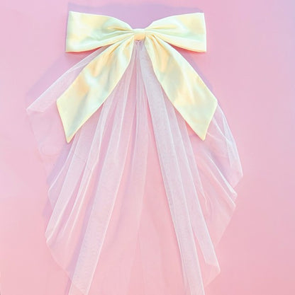 OMG Beauty Veil Bow Hair Clip