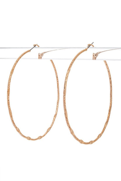 70MM Mix Texture Dainty Hoop Earrings