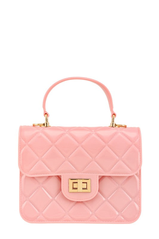 Diamond Quilted Cross Body Jelly Bag