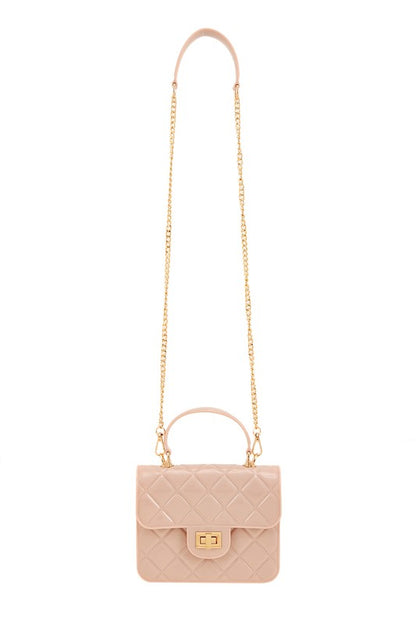 Diamond Quilted Cross Body Jelly Bag