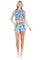 FASHION DENIM TWO PIECE SHORT SET