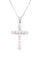 CZ Cross Pendant Necklace