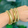 Golden Spring Soft Bangle Bracelet - WIDE