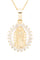Saint Mary CZ Pendant Necklace