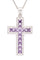 Cubic Zirconia Cross Pendant Necklace