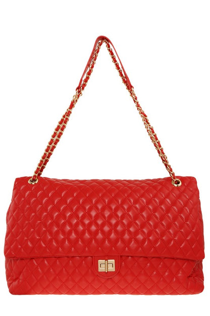 Oversized Quilted Shoulder Bag