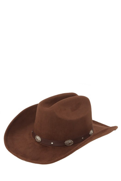 Classic Fedora Hat with Buckle Belt Accent