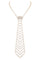 Rhinestone Chevron Neck Tie Necklace