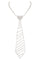 Rhinestone Necktie Necklace