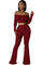 WOMEN FASHION TWO PIECE PANTS SET