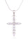 Cubic Zirconia Cross Pendant Necklace