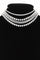 Layered Rhinestone Choker Necklace Set
