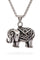 Engrave Elephant Pendant Stainless Steel Necklace