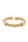 Rhinestone Cable Wrap Stainless Steel Bangle