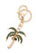 Rhinestone Palm Tree Iconic Key Chain