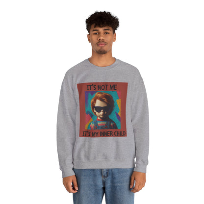 Chucky Inner Child Sweatshirt, Unisex Sweatshirt, Graphic Crewneck, Horror Aesthetic, Gift for Halloween, Cozy Casual Wear