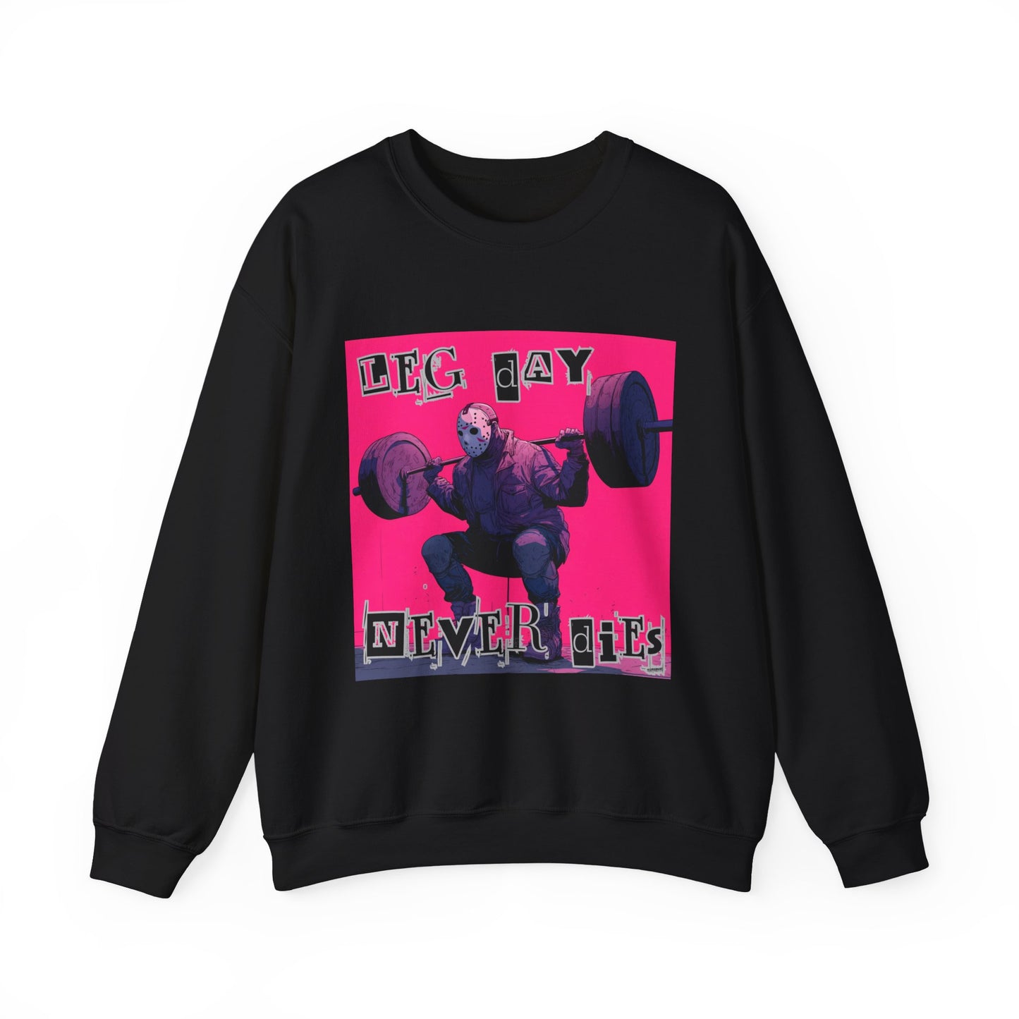 Leg Day Never Dies Sweatshirt | Unisex Heavy Blend™ Crewneck | Motivational Gym Apparel, Fitness Gift, Workout Clothing, Home Gym Style
