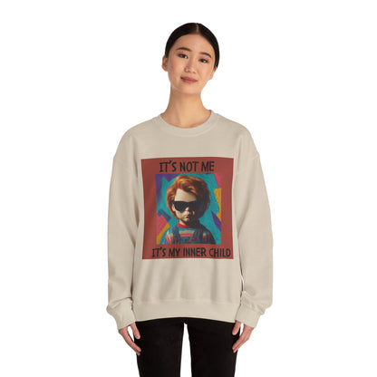 Chucky Inner Child Sweatshirt, Unisex Sweatshirt, Graphic Crewneck, Horror Aesthetic, Gift for Halloween, Cozy Casual Wear
