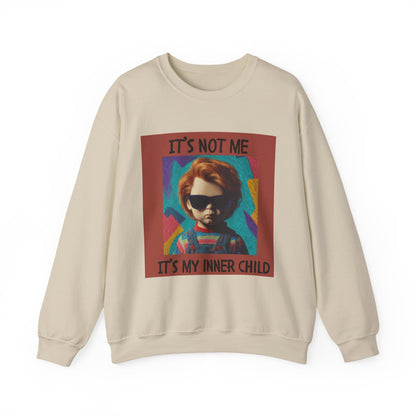 Chucky Inner Child Sweatshirt, Unisex Sweatshirt, Graphic Crewneck, Horror Aesthetic, Gift for Halloween, Cozy Casual Wear