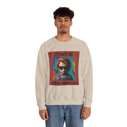 Chucky Inner Child Sweatshirt, Unisex Sweatshirt, Graphic Crewneck, Horror Aesthetic, Gift for Halloween, Cozy Casual Wear