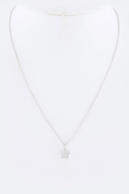 CZ Star Pendant Necklace