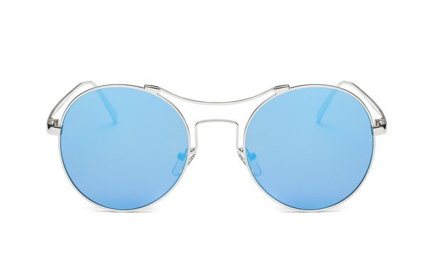 Round Mirrored Fashion Sunglasses