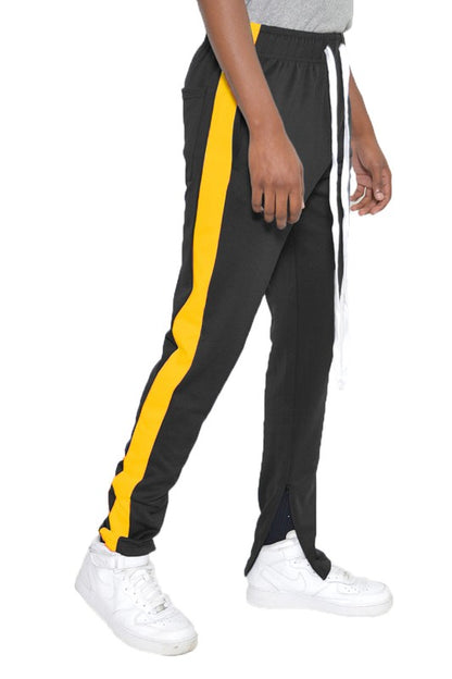 SLIM SKINNY  STRIPE DESIGN TRACK PANT JOGGERS