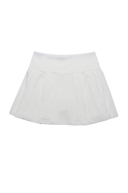 Light fabric tennis skirt