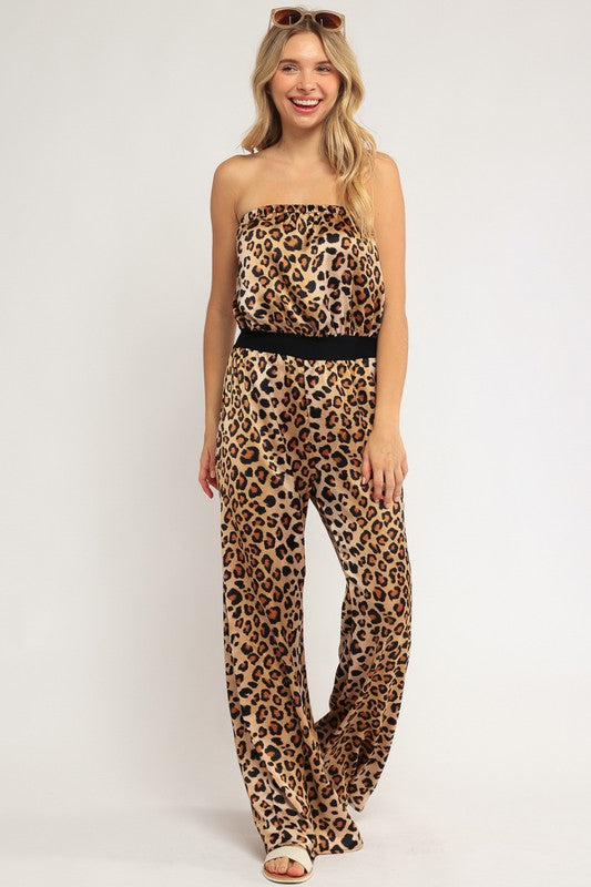 PRINTED PLUS JUMPSUIT