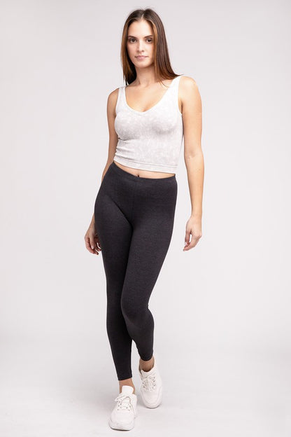 Premium Cotton Full-Length Leggings