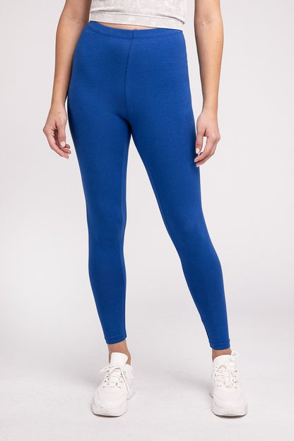 Premium Cotton Full-Length Leggings